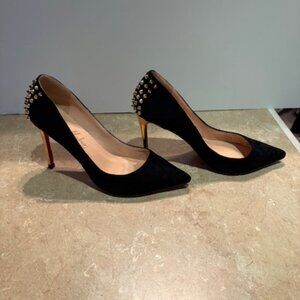 Onlymaker black suede dress pumps